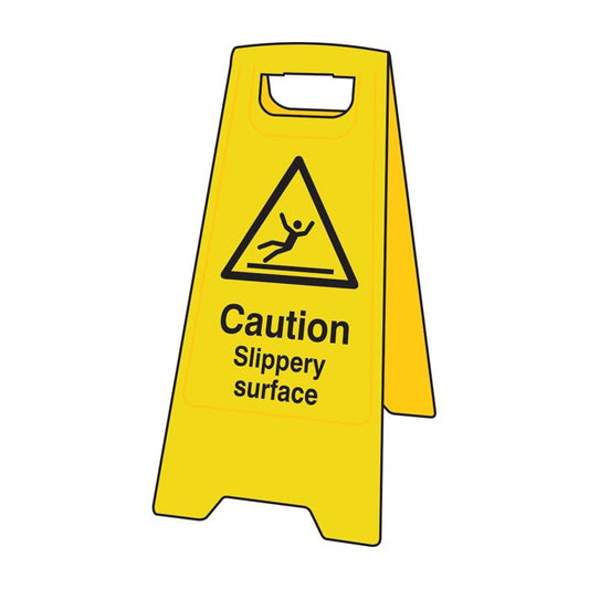 Heavy Duty A-Board Caution Slippery Surface SignPack size: Case of 1