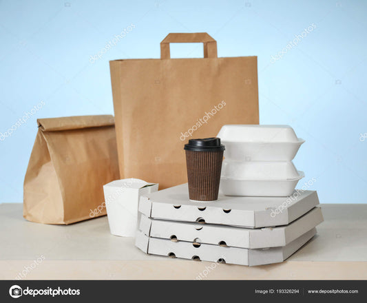 Carry-It! Take Away Food Carriers Large Brown Approx 100 Pack size: Case of 1