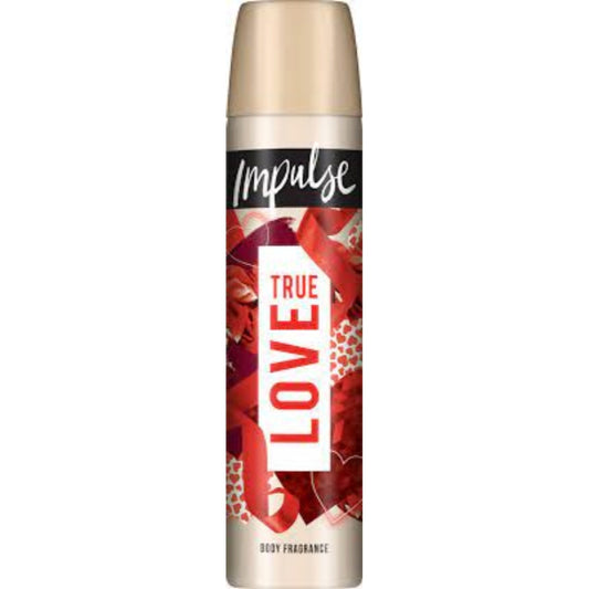 Impulse True Love Body Spray Deodorant 75 ml Pack size: Case of 6