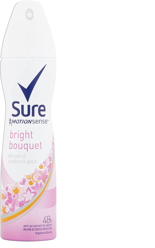 Sure Bright Bouquet Anti-perspirant Deodorant Aerosol 150ml Pack size: Case of 6