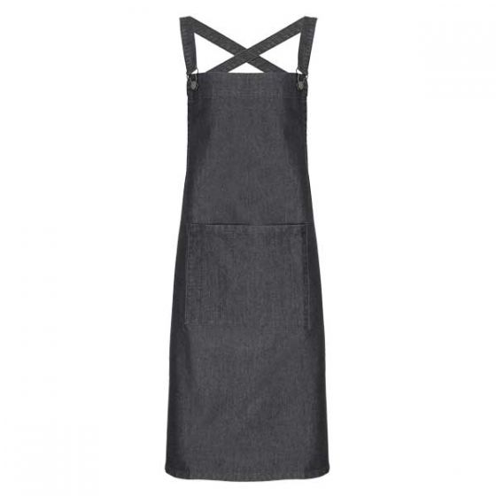 Cross Back Barista Apron Black
