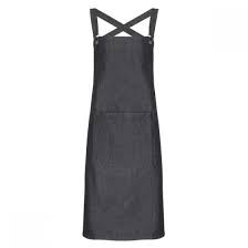 Cross Back Barista Apron Black Denim