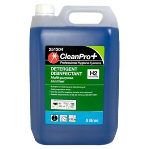 CleanPro+ Detergent Disinfectant H2 Concentrate 5 Litres Pack size: Case of 2