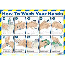 Safety Poster - How to Wash Your Hands Pack size: Case of 1