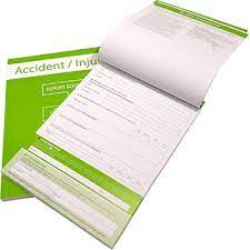 Accident Report Book Pack size: Case of 1