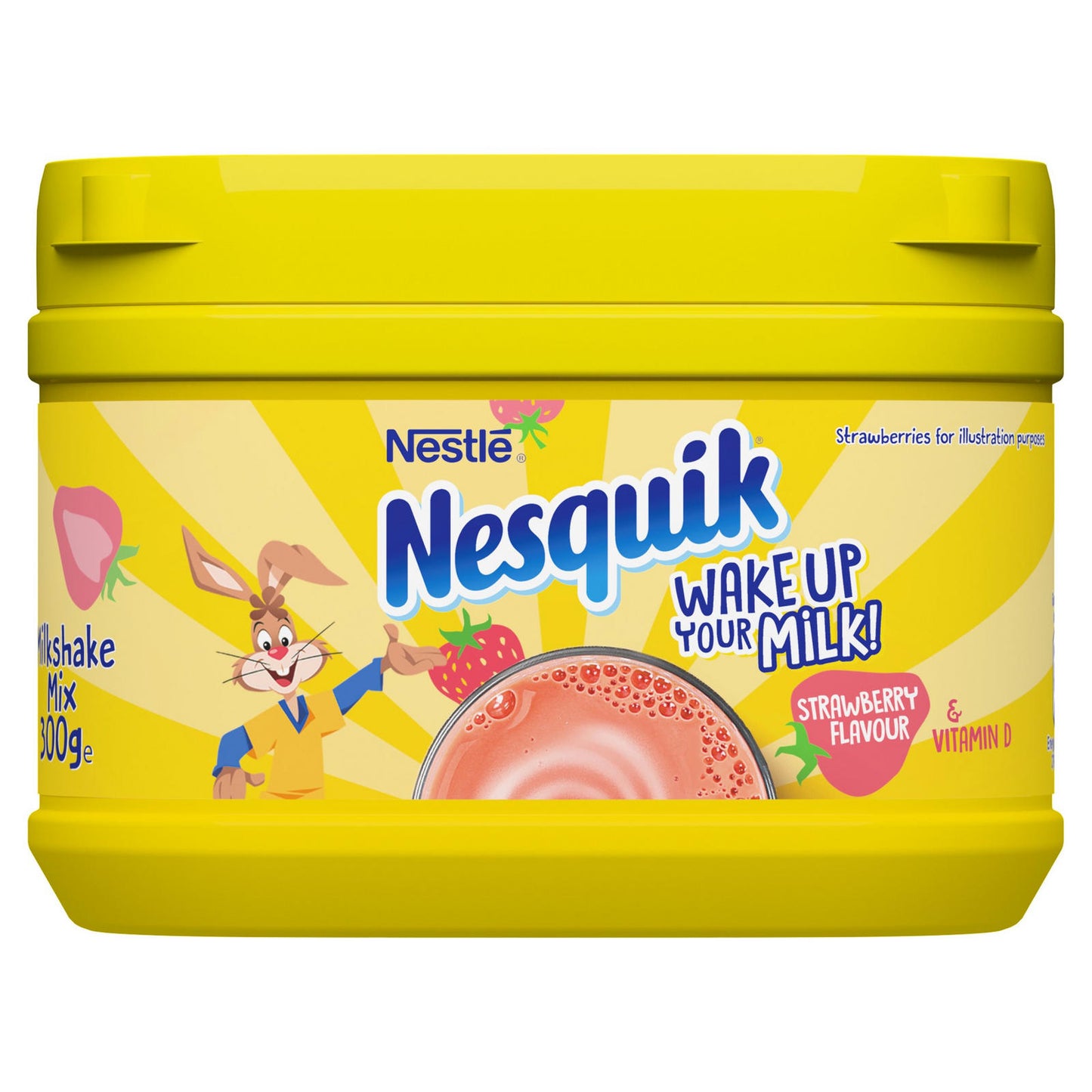 Nesquik Strawberry Flavoured Milkshake Powder 300g Tub Pack size: Case of 10