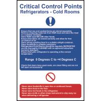 C.C.P Refrigerators - Cold Rooms Sign Pack size: Case of 1