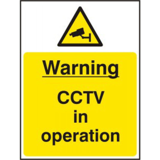 Caution CCTV in Operation Sign - SAV Pack size: Case of 1