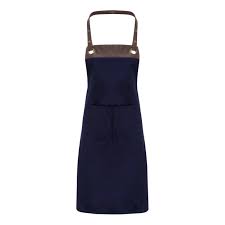 Espresso Bib Apron Navy/Brown