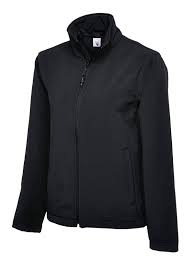 Full Zip Soft Shell Jacket Black (S)