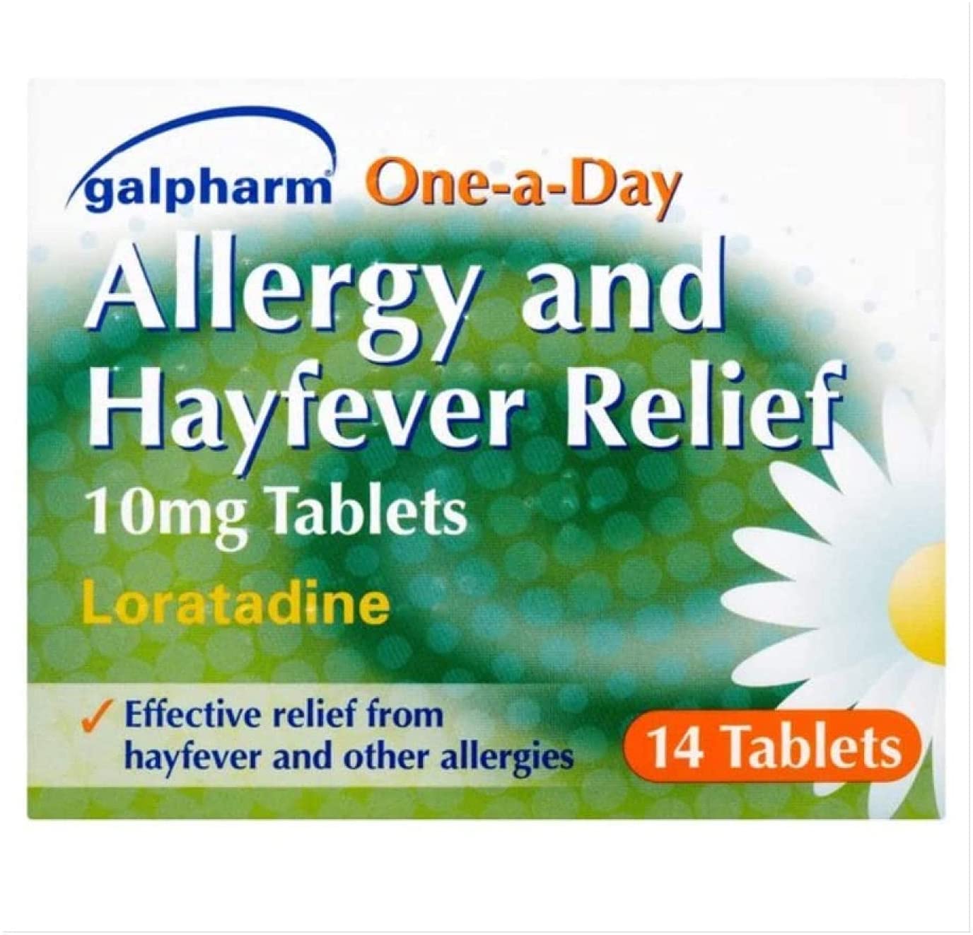 Galpharm One-a-Day Allergy and Hayfever Relief 10mg Tablets 14 Tablets Pack size: Case of 10