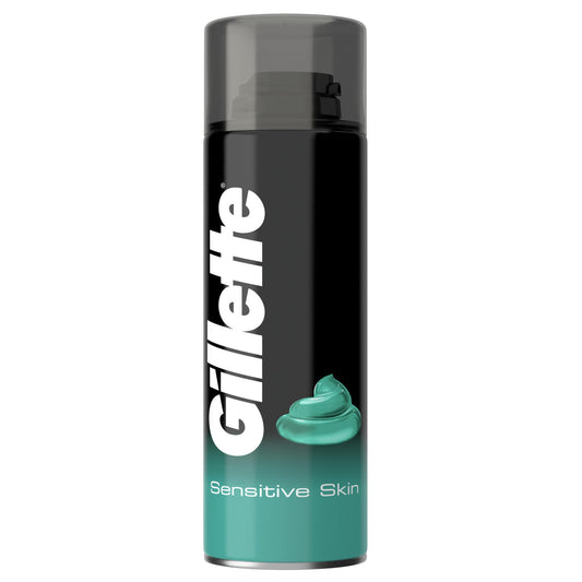 Gillette Classic Sensitive Skin, Shaving Gel for men, 200 ml Pack size: Case of 6