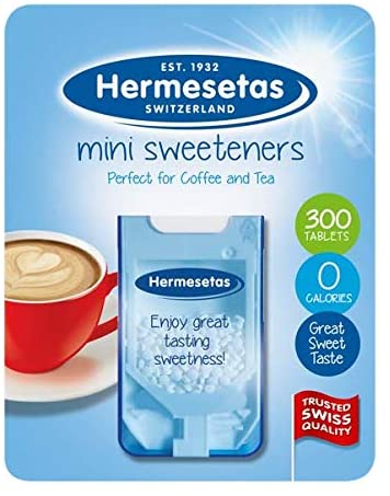 Hermesetas Mini Sweeteners 300 Tablets 3.9g Pack size: Case of 12