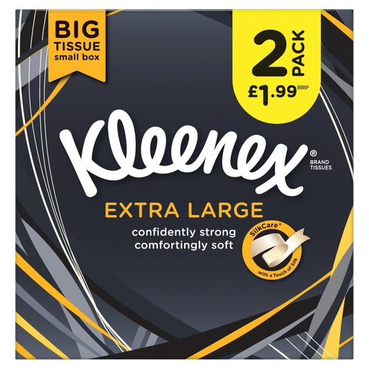 Kleenex® Extra Large Tissues 2 Boxes 6 x Case £1.99 PMP  Pack size: Case of 6