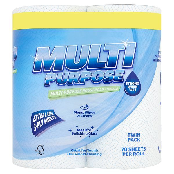 235463 Happy Shopper Luxury Soft 3 Ply 9 White Rolls  Pack size: Case of 5
