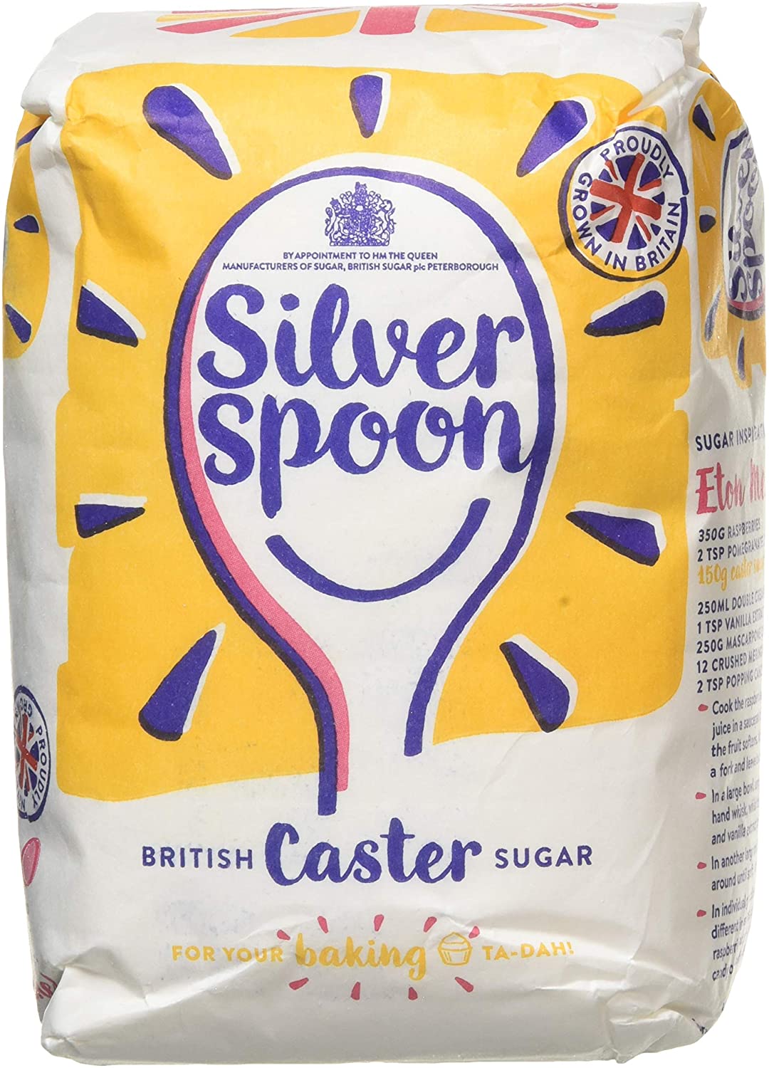Silver Spoon British Caster Sugar 1kg Pack size: Case of 10