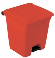 45L Step-on Container/Bin Red Pack size: Case of 1