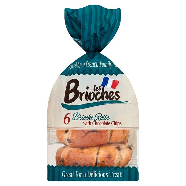 Les Brioches 6 Brioche Rolls with Chocolate Chips 210g - Collectionmarket