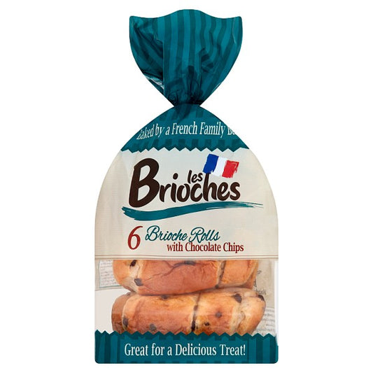 Les Brioches 6 Brioche Rolls with Chocolate Chips 210g - Collectionmarket
