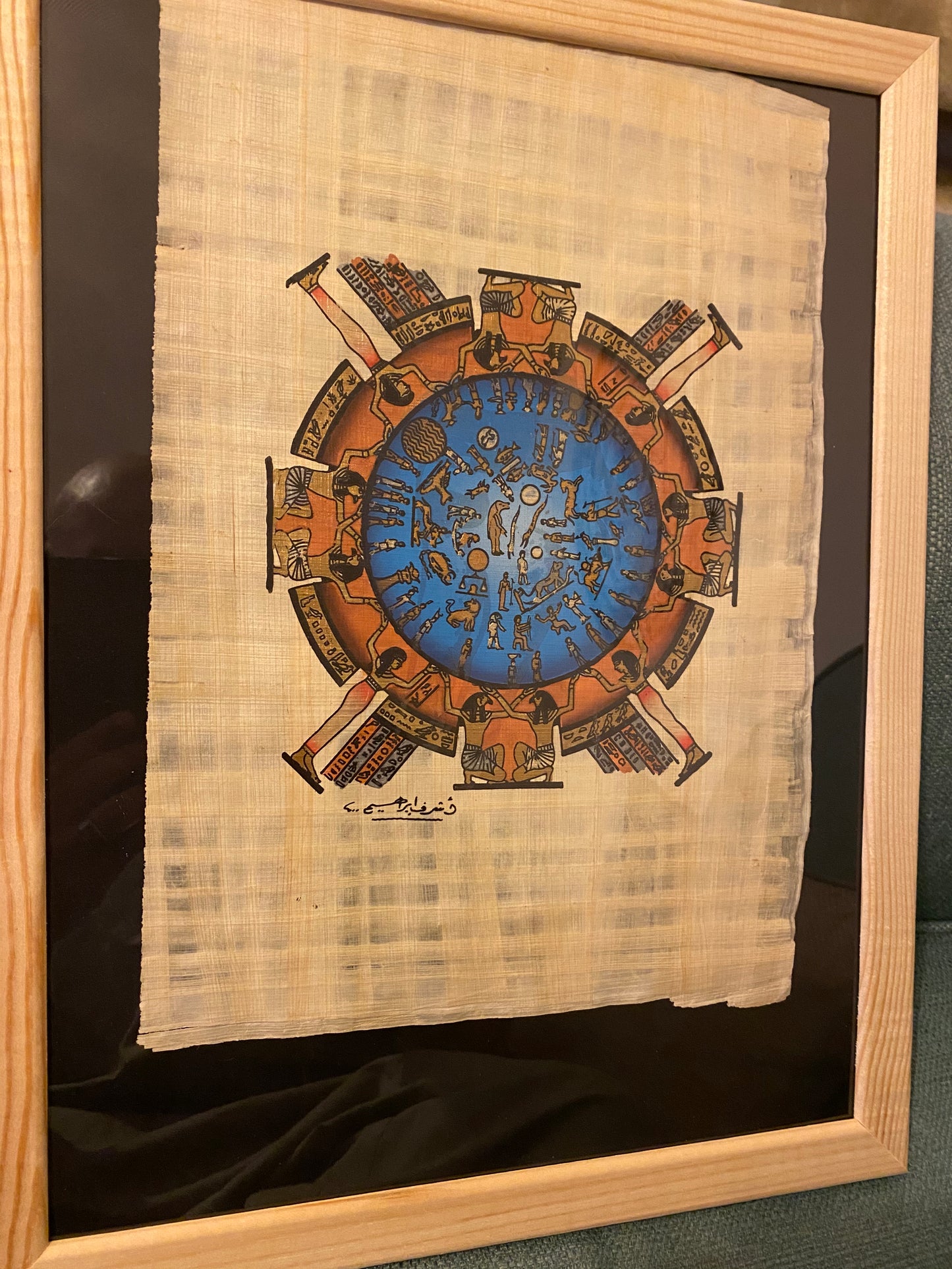 Original papyrus paper ( zodiac )