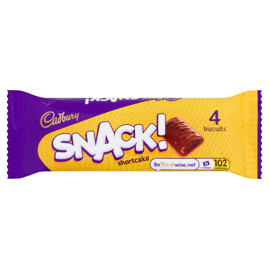 Cadbury Snack Shortcake Chocolate Biscuit 40g Pack size: Case of 36