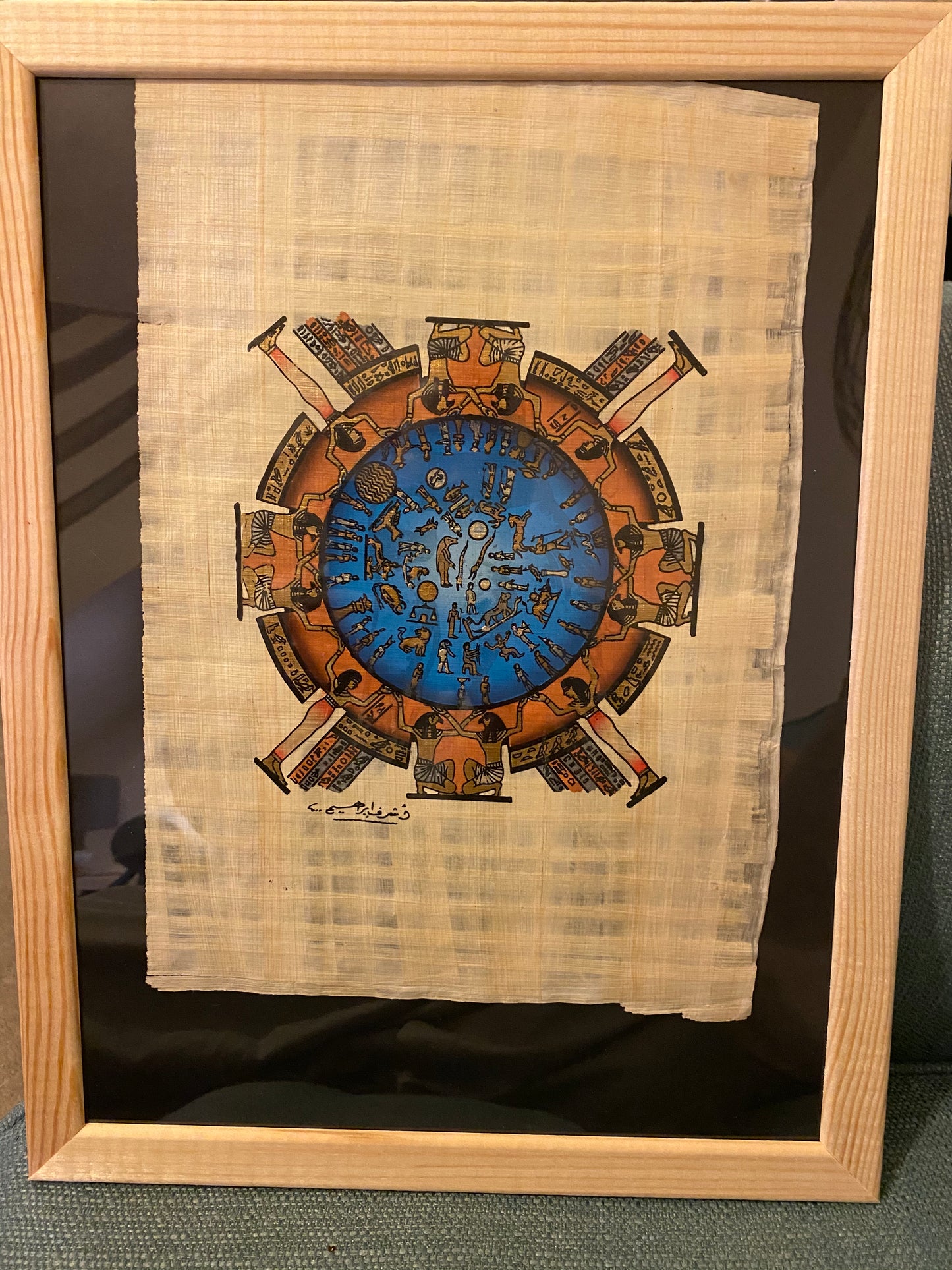 Original papyrus paper ( zodiac )