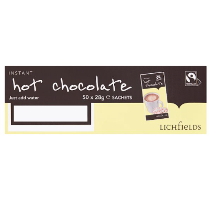 Lichfields Instant Hot Chocolate 50 x 28g (1.4kg)