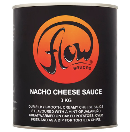 Flow Sauces Nacho Cheese Sauce 3kg  Pack size: Case of 6