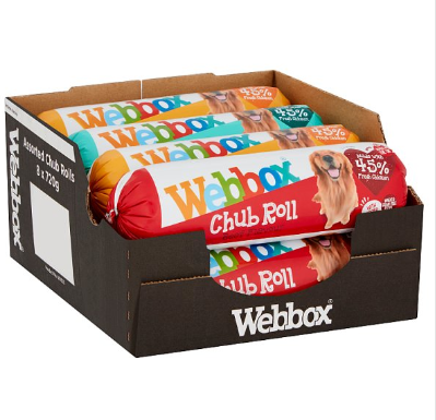 Webbox Chub Roll Chicken Flavour 1-7 Years 720gPack size: Case of 8