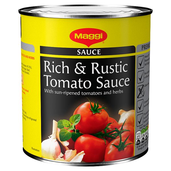 Maggi Rich & Rustic Tomato Sauce Tin 800g case 0f 10