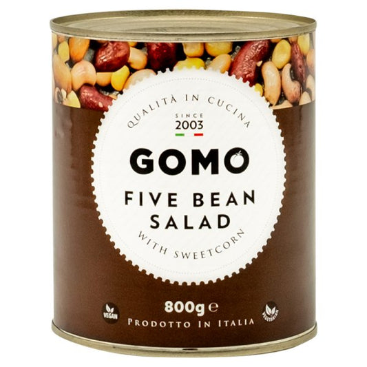 Gomo Five Bean Salad with Sweetcorn 800g (Drained Weight 480g)