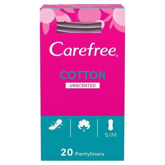 Carefree Panty Liners Unscented 20 Pack - Collectionmarket